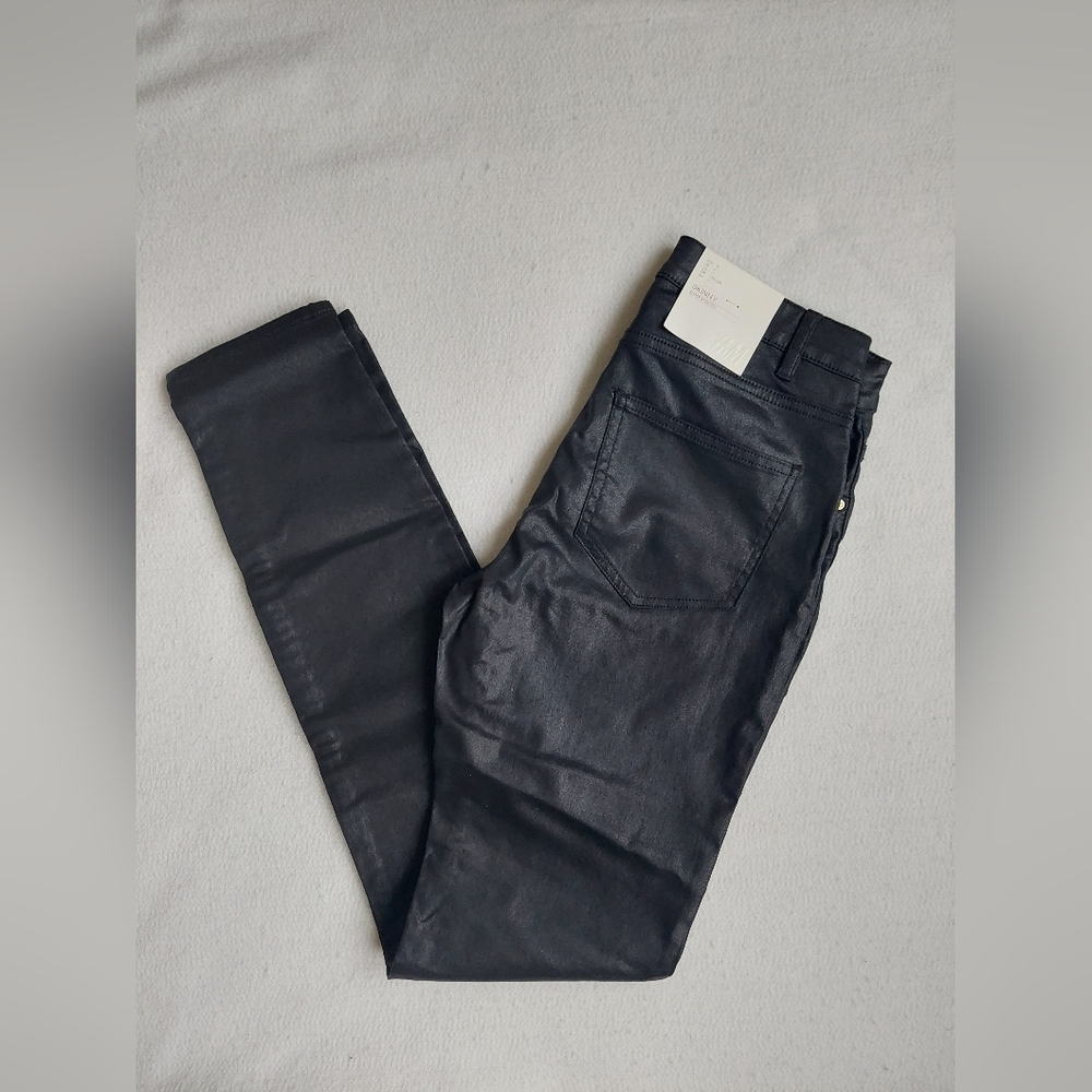 H&M Skinny Super Stretch High Elasticity Black Pants NWT